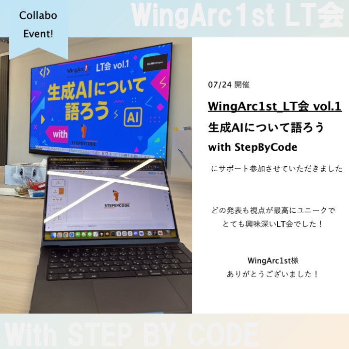 WingArc1st_LT会vol.1に参加させていただきました